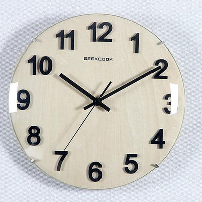Geekcook/極客庫簡約客廳掛鐘 秋月無邊設計質量解析